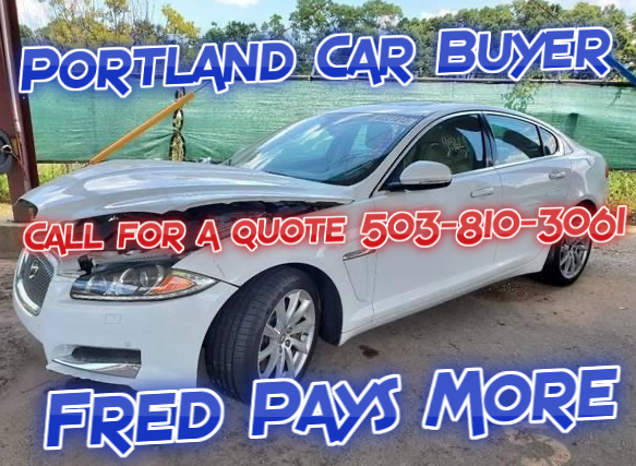 Fred Buys Cars in Portland like this White Wrecked BMW